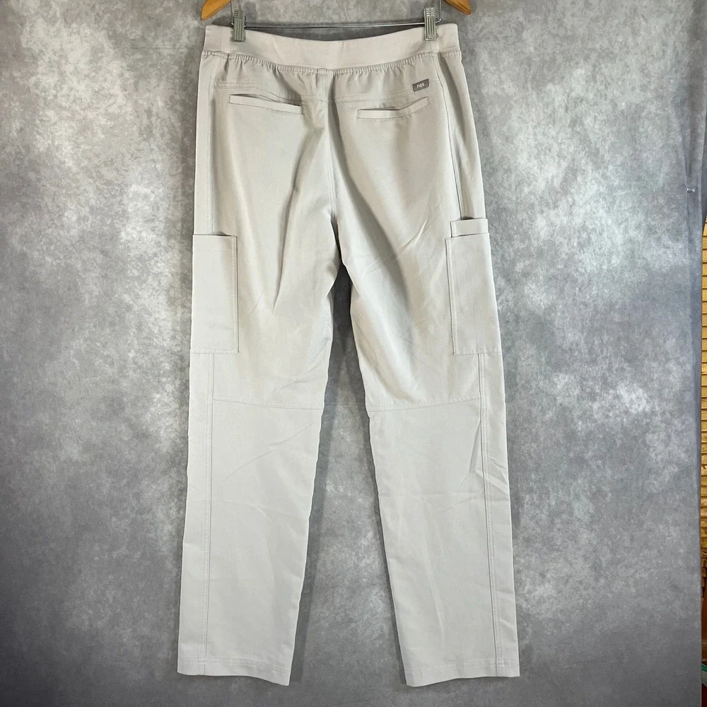 FIGS Scrub‎ Pants Mens Medium Sand T2001 Technical Collection Cargo Straight Leg